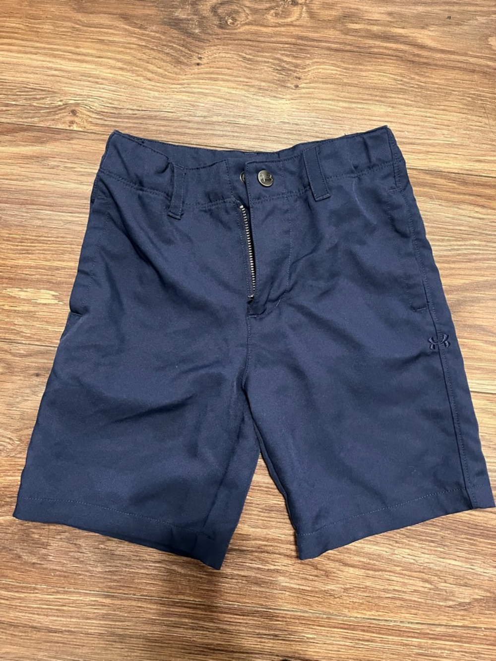 Under Armour Men's Navy Flat Front Performance Shorts